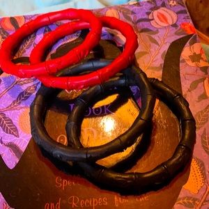 Selling 2 Vintage Hand Carved Asian Cinnabar